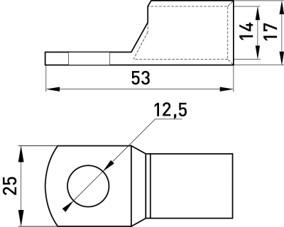 Copper CABLE terminal E.END.STAND.C.95, E.NEXT