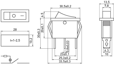 COMUTATOR CU CHEIE E.SWITCH.KEY.03, 3 PINI, OPRIT/PORNIT, CU ILUMINARE DE FUNDĂ E.NEXT