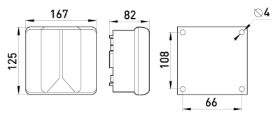 КУТИЯ РАЗПРЕДЕЛИТЕЛНА E.INDUSTRIAL.DB.910, 167Х125Х83 БЕЗ КЛЕМОРЕД E.NEXT