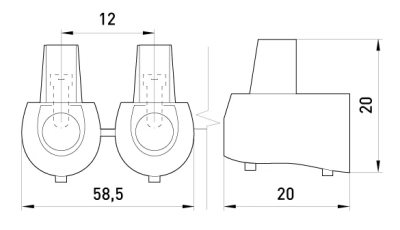 КЛЕМОРЕД ДЕЛИМ КРАЕН E.TC.END.STAND.5.4, 5БР., 4 MM2 E.NEXT