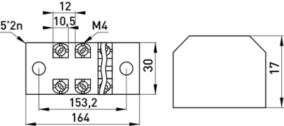 Klemmenblock mit Schutzabdeckung E.TC.PROTECT.25.12, 25A, 12-polig E.NEXT