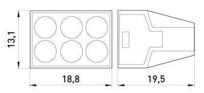 КЛЕМА БЕЗВИНТОВА E.LC.PRO.AC.6 E.NEXT