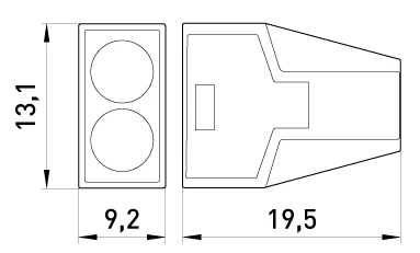 SCHRAUBENLOSE KLEMME E.LC.PRO.AC.2 E.NEXT