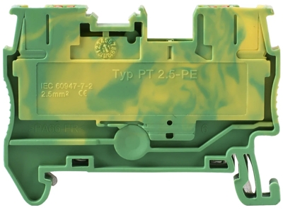 Yellow-green terminal E.TC.Z.DIN.SPRING.2.5, E.NEXT