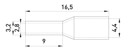 KABELVERBINDER, ISOLIERT, DURCHFÜHRUNG E.TERMINAL.STAND.E4009.GELB 4,0 MM², GELB E.NEXT