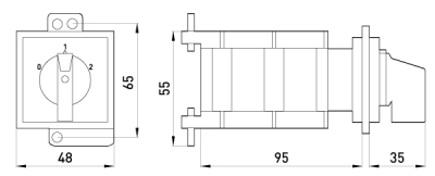 ПАКЕТЕН ПРЕВКЛЮЧАТЕЛ E.INDUSTRIAL.SB.0-1-2.3.32, 3Р, 32А (0-1-2) E.NEXT