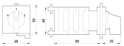 ПАКЕТЕН ПРЕВКЛЮЧАТЕЛ E.INDUSTRIAL.SB.0-1-2.3.20, 3Р, 20А (0-1-2) E.NEXT