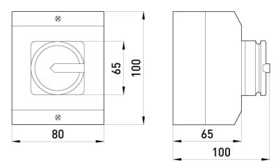 PACKAGE SWITCH IN THE HOUSING E.INDUSTRIAL.SB.1-0.3.20, 3P, 20A (0-1) E.NEXT
