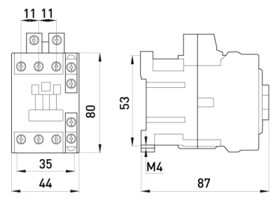 SCHÜTZ E.INDUSTRIAL.UKC.12.220, 12A, 220V, NO+NC E.NEXT