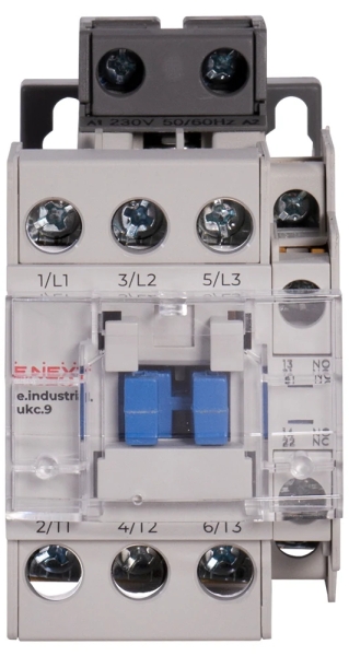 CONTACTOR E.INDUSTRIAL.UKC.9.230, 9A, 230V, 1NO+1NC E.NEXT