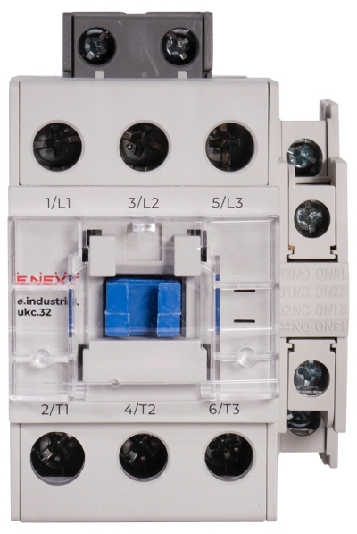 CONTACTOR E.INDUSTRIAL.UKC.32.220, 32A, 220V, 3P, 1NO+1NC E.NEXT
