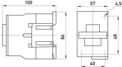 Contactor E.PRO.UKC.2.32.230.1NO, 230 V, 1NO, E.NEXT