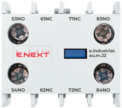 ZUSÄTZLICHER KONTAKT E.INDUSTRIAL.AU.M.22, 2NC+2NO E.NEXT