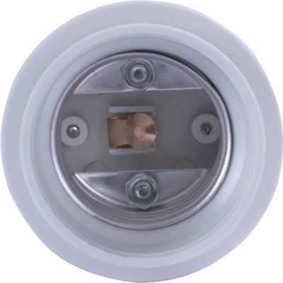 E.LAMP ADAPTER.E40/E27.WHITE, FROM BASE E40 TO E27, plastic, E.NEXT