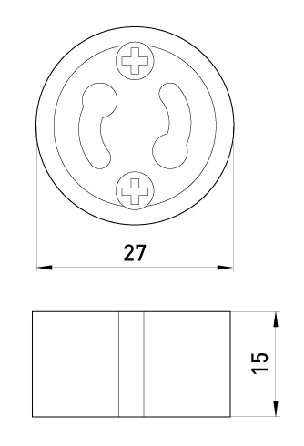 DOUCI CERAMICĂ GU10 E. SOCLETĂ PENTRU LAMPĂ. GU10. CER E. NEXT