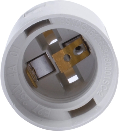 Plastic LAMP holder E.LAMP SOCKET.E27.PL.WHITE, E27, WHITE, E.NEXT
