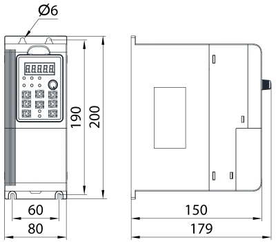 Frequency inverter e.f-drive.pump.1R5, 1.5 kW, 3-phase, 380 V, E.NEXT