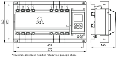Comutator automat de transfer (ATS) e.industrial.ats.4.160, 4P, 160 A, E.NEXT