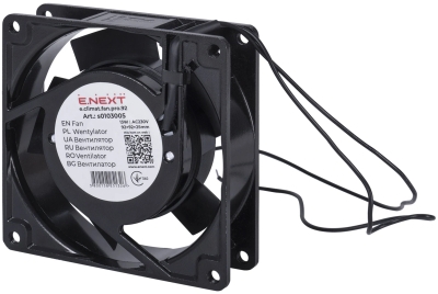 Ventilator pentru tablouri electrice e.climat.fan.pro.92, 92×92×25 mm, 13 W, AC 230 V, E.NEXT