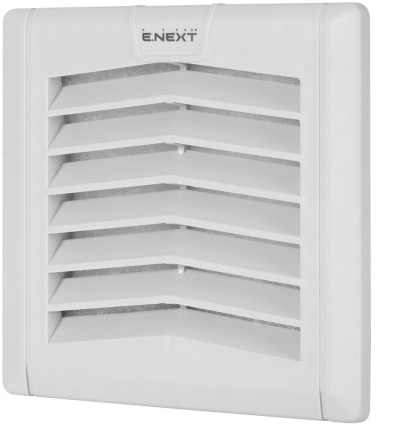 Grilă filtrantă pentru tablouri electrice e.climat.filter.pro.120, pentru ventilator 92×92 mm, IP54, E.NEXT