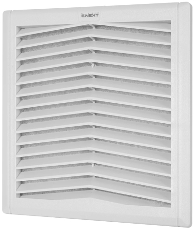 Grilă filtrantă pentru tablouri electrice e.climat.filter.pro.204, pentru ventilator 120×120 mm, IP54, E.NEXT