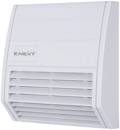 Grilă filtrantă pentru tablouri electrice e.climat.filter.pro.97, pentru ventilator 97×97 mm, IP55, E.NEXT