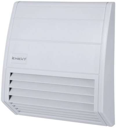 Grilă filtrantă pentru tablouri electrice e.climat.filter.pro.176, pentru ventilator 176×176 mm, IP55, E.NEXT