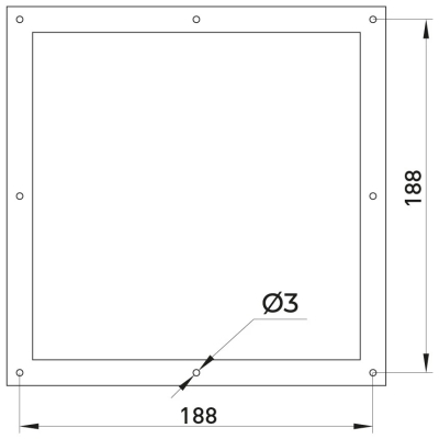 Grilă filtrantă pentru tablouri electrice e.climat.filter.pro.176, pentru ventilator 176×176 mm, IP55, E.NEXT