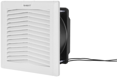 Ventilator cu grilă filtrantă e.climat.fanfilter.pro.152, 131×131 mm, IP54, E.NEXT