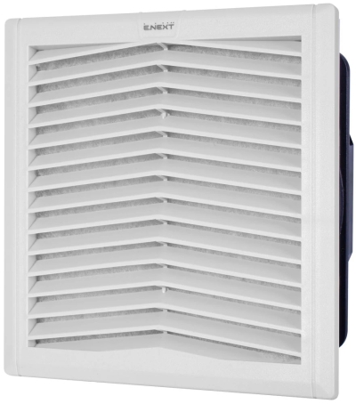 Ventilator cu grilă filtrantă e.climat.fanfilter.pro.204, 177×177 mm, IP54, E.NEXT