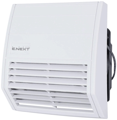Ventilator cu grilă filtrantă e.climat.fanfilter.pro.125, 137×137 mm, IP55, E.NEXT
