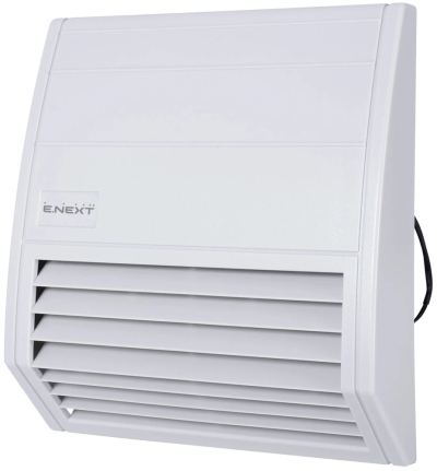Ventilator cu grilă filtrantă e.climat.fanfilter.pro.176, 188×188 mm, IP55, E.NEXT