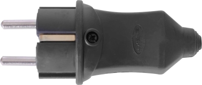 Gerader Gummistecker e.plug.rubber.028.16, 16 A, mit Schutzkontakt, E.NEXT