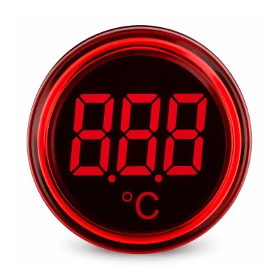 ИНДИКАТОР ЗА ТЕМПЕРАТУРА LED E.AD22.TEMP, Ø22ММ, AC 80-230V, -25…+150 °C ЧЕРВЕН E.NEXT