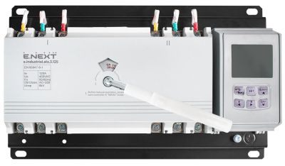 Automatic transfer switch (ATS) e.industrial.ats.3.125, 3P, 125 A, E.NEXT